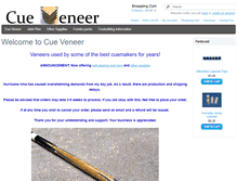 Tablet Screenshot of cueveneer.com